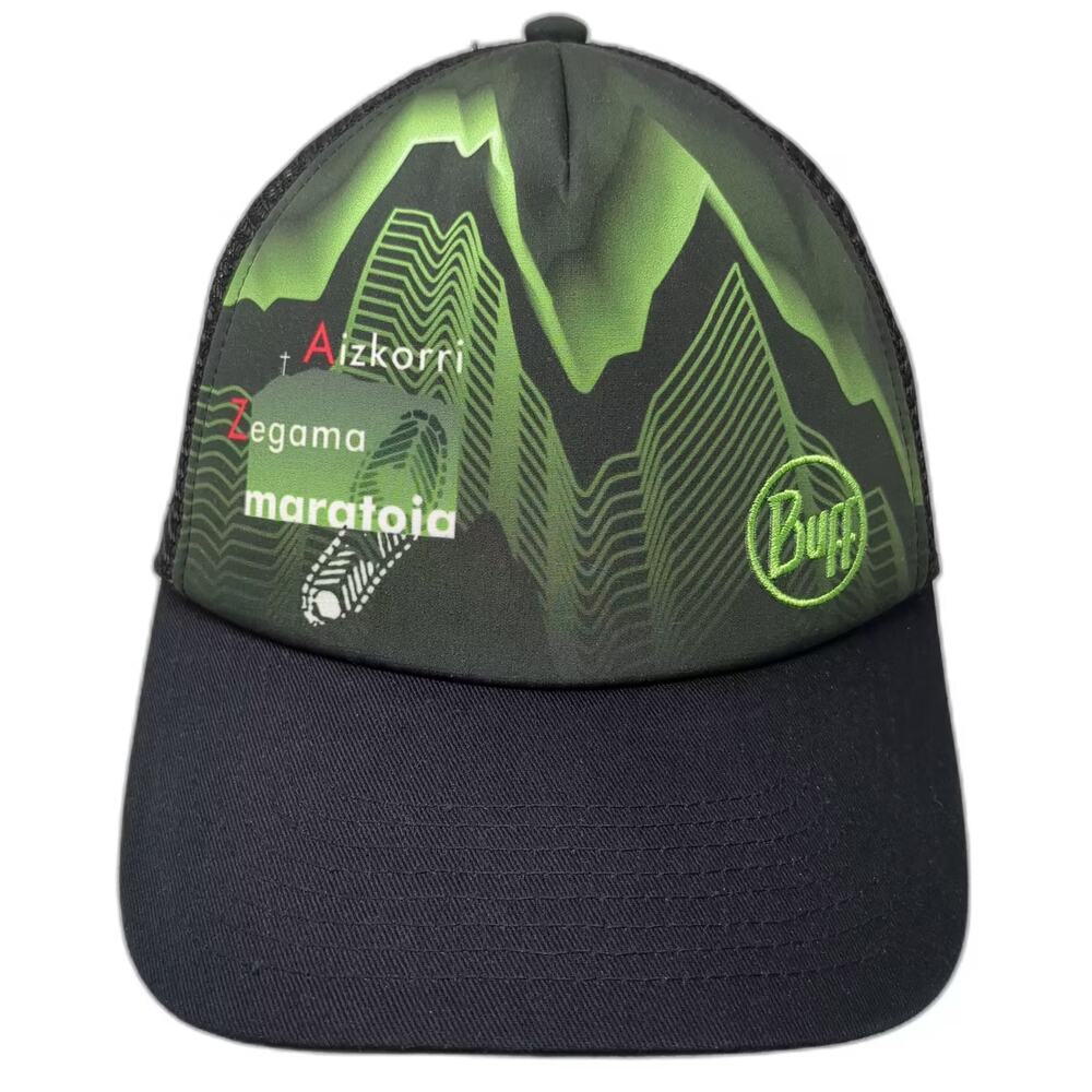 Buff Trucker Hat Zegama Aizkorri Maratoia Green Mountain Marathon OS Snapback